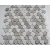 FK Marble Hexagon White Grey каменная плитка-мозаика