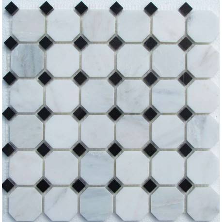 FK Marble M008+M009-BP каменная плитка-мозаика