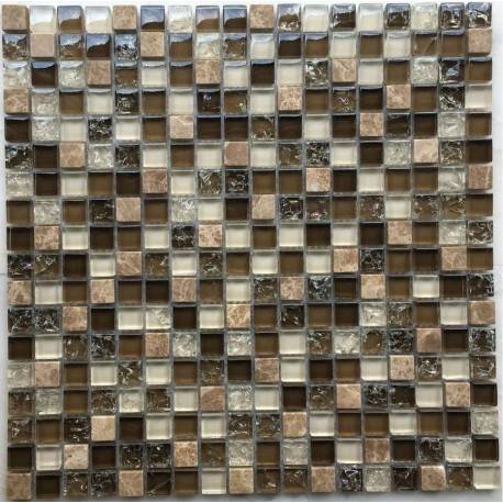 LIYA Mosaic Krit 7 микс стеклянной и каменной плитки-мозаики