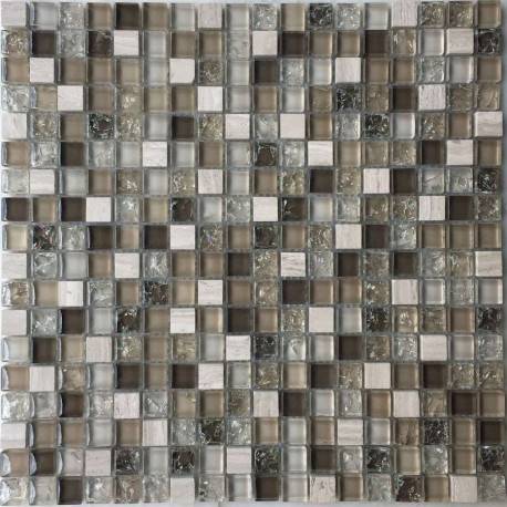 LIYA Mosaic Krit 8 микс стеклянной и каменной плитки-мозаики