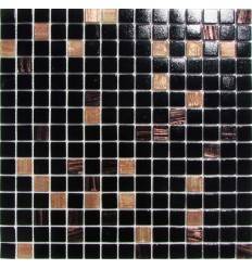 HK Pearl Black Gold стеклянная плитка-мозаика