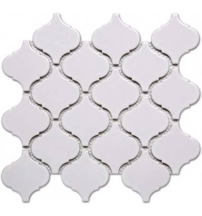 LIYA Mosaic Porcelain Arabesko Glossy White 74 мозаика керамическая