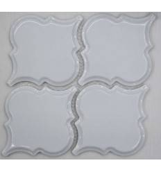 LIYA Mosaic Porcelain Arabesko Bevel White 160 мозаика керамическая
