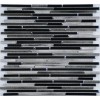 "Философия Мозаики" Stripes Pluton смесь стеклянной и металлической плитки-мозаики