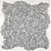 "Философия Мозаики" River Stone Grey стеклянная мозаика под гальку