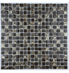 "Философия Мозаики" Cube Emperador смесь стеклянной и каменной плитки-мозаики