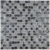 "Философия Мозаики" Cube Grey смесь стеклянной и каменной плитки-мозаики