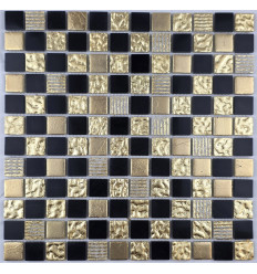 "Философия Мозаики" Krit 27 смесь каменной плитки-мозаики покрытая золотом