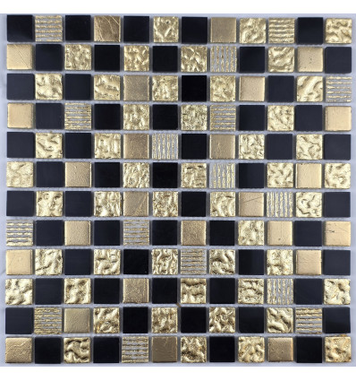 "Философия Мозаики" Krit 27 смесь каменной плитки-мозаики покрытая золотом