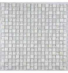 "Философия Мозаики" Snowstorm 2 смесь стеклянной и каменной плитки-мозаики