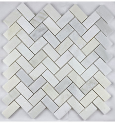 "Философия Мозаики" Greecian White Bone мраморная мозаика