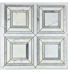 "Философия Мозаики" Quadro Grey мраморная мозаика