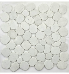 "Философия Мозаики" Paladium Glacial White ML мраморная мозаика