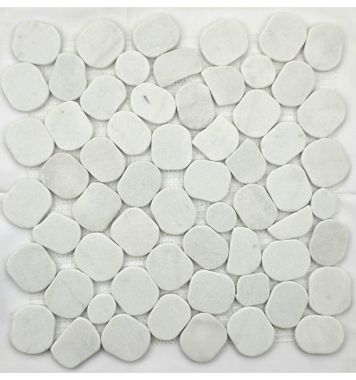 "Философия Мозаики" Paladium Glacial White ML мраморная мозаика