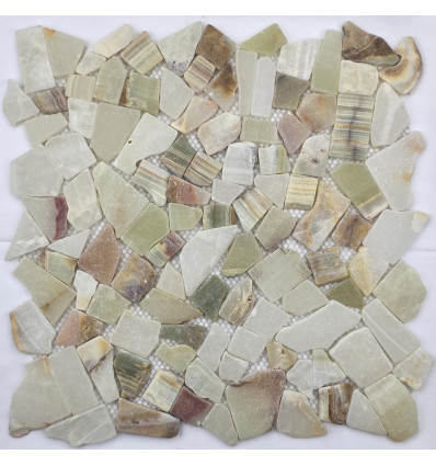 "Философия Мозаики" Paladium Onyx Jade Verde ML мраморная мозаика