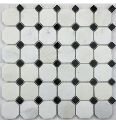 "Философия Мозаики" M008+M009-BP мраморная мозаика