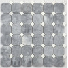 "Философия Мозаики" Octagon Bardiglio Grey мраморная мозаика