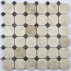 Octagon Cappucino Beige мозаика из мрамора