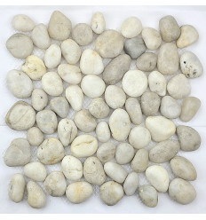 "Философия Мозаики" Perla Bianco мозаика из гальки