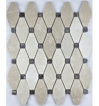 "Философия Мозаики" Diamond 002 мраморная мозаика