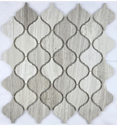 "Философия Мозаики" Arabesco White Wooden 62x74 каменная мозаика