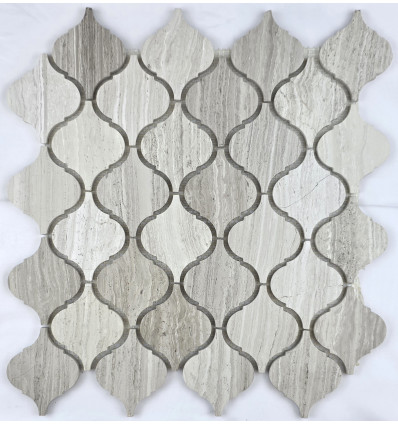 "Философия Мозаики" Arabesco White Wooden 62x74 каменная мозаика