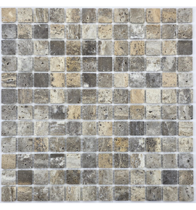"Философия Мозаики" Tobacco Travertine 23-6P мозаика из травертина