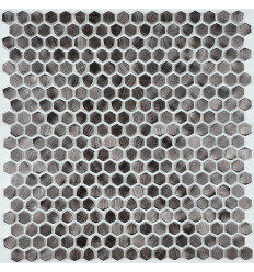 "Философия Мозаики" Aluminium Hexagon Coffee Golden алюминиевая мозаика