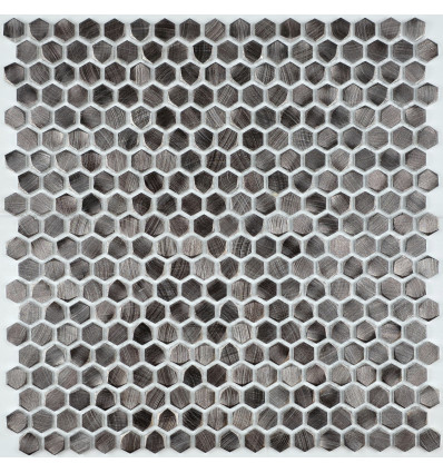 "Философия Мозаики" Aluminium Hexagon Coffee Golden алюминиевая мозаика