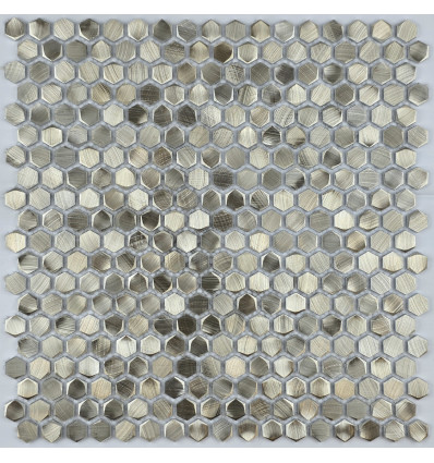"Философия Мозаики" Aluminium Hexagon Gold алюминиевая мозаика