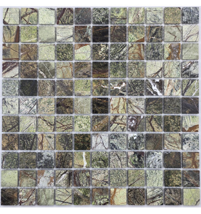 "Философия Мозаики" Bidasar Green 25-6P мозаика из мрамора