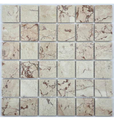 "Философия Мозаики" Rose Cream Marble 48-8P мозаика из мрамора