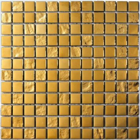 LIYA Mosaic Luxury Gold 23 стеклянная плитка-мозаика