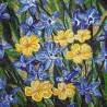 Панно Blue-yellow Flowers