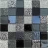 "Философия Мозаики" Elements Black микс стеклянной и каменной плитки-мозаики